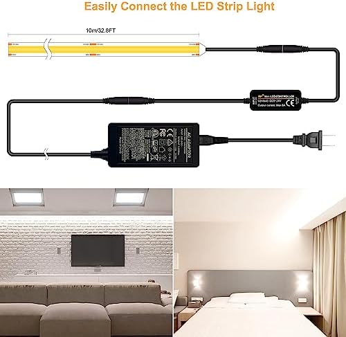 Pandery COB LED Strip 32.8ft, Dimmable Strip Lights, 6000K Daylight Super - Image 3