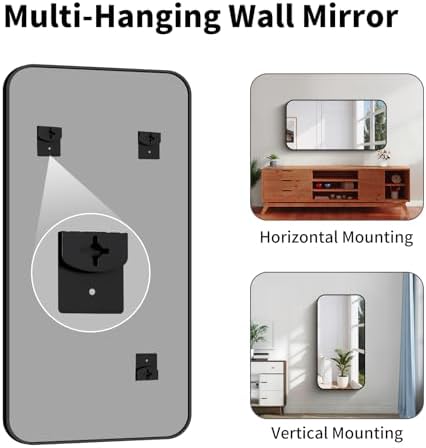 Koonmi Bathroom Wall Mirror, 24x48 Inch Large Vanity Mirror - Image 5