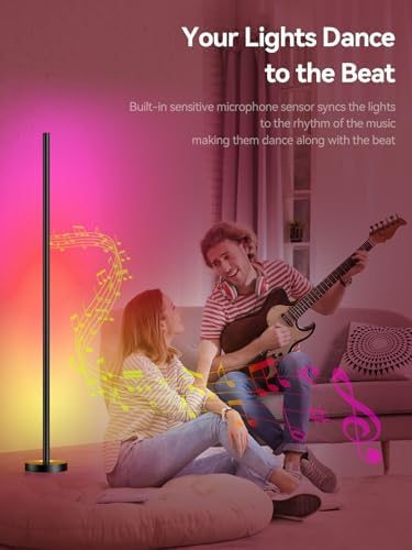OIYN Smart RGBICW LED Corner Floor Lamp 2 Pack - Image 4