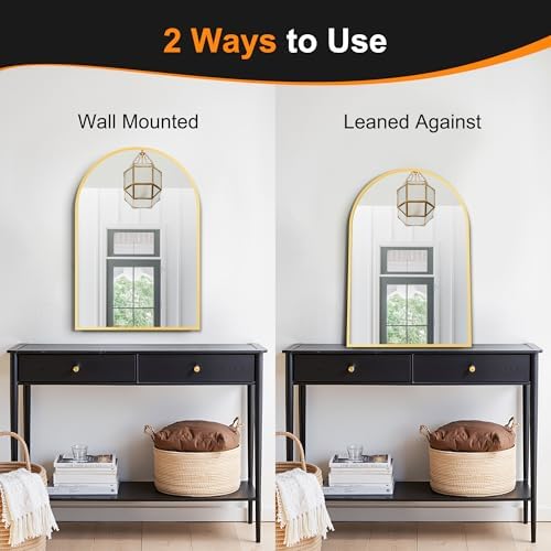 Delma Arched Bathroom Mirror - Image 6