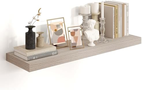Heimlove Floating Shelves 35.7" W x 10.3" D Grey Set of 1 by Heimlove