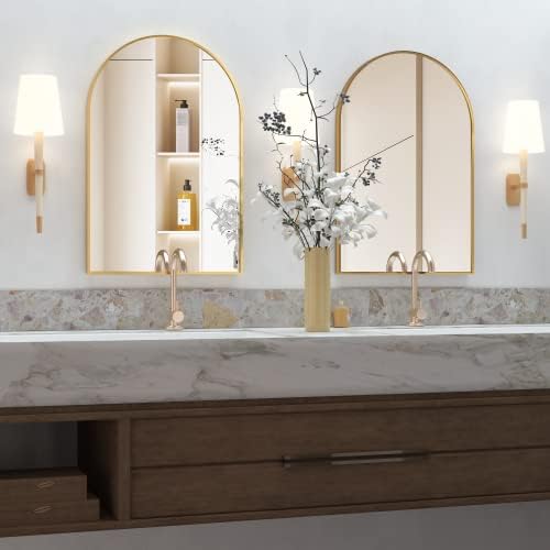 Wall Mounted Mirror, Arched Wall Mirror by NEUWEABY