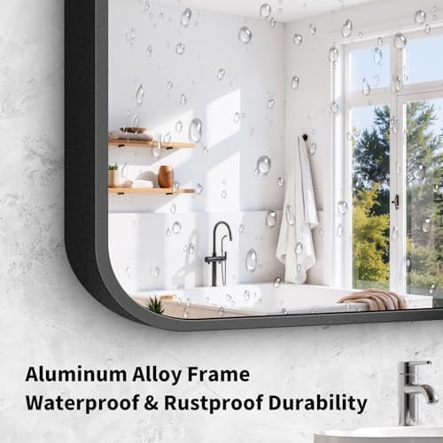 Koonmi Bathroom Wall Mirror, 24x42 Inch Large Vanity Mirror - Image 4