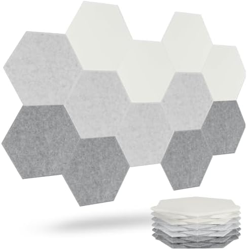 Acoustic Panels, Magrowill 12-Pack Soundproof Wall Panels 14 X 12 X 0.4 Inches by Magrowill