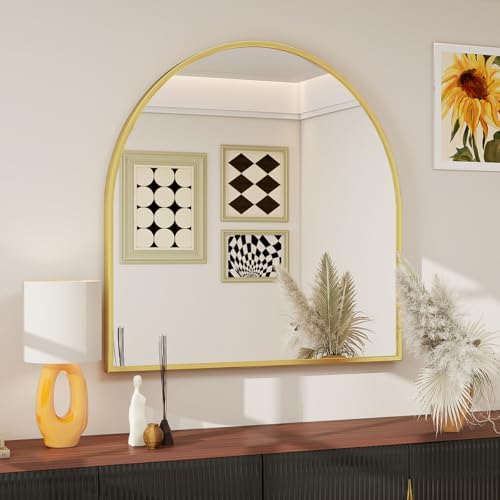 BEAUTYPEAK 31"x32" Arch Bathroom Wall Mirror by BEAUTYPEAK