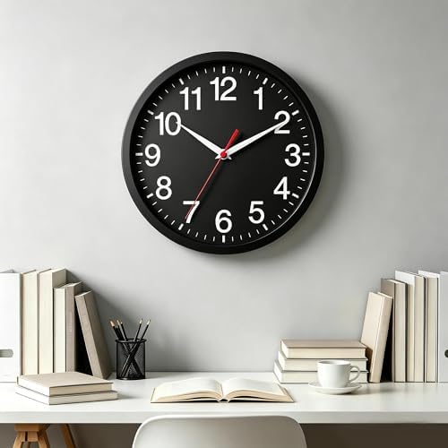 Rohioue Wall Clock Analog 8 Inch Battery Operated Silent Clock - Image 5