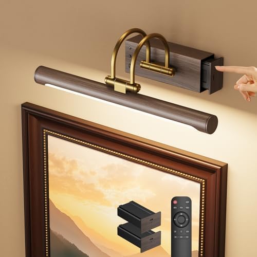 Picture Light, 12.6″ Wireless Battery Operated Rechargeable LED Wall Light by KELIDENLighting