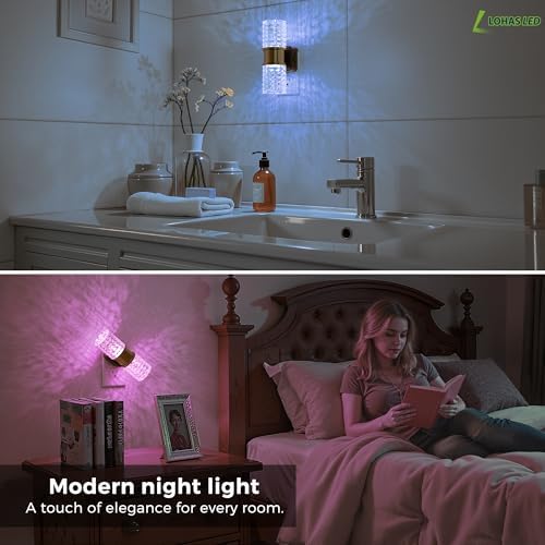 L LOHAS LED Night Light, 10-Color Change RGB Night Lights Plug into Wall - Image 7