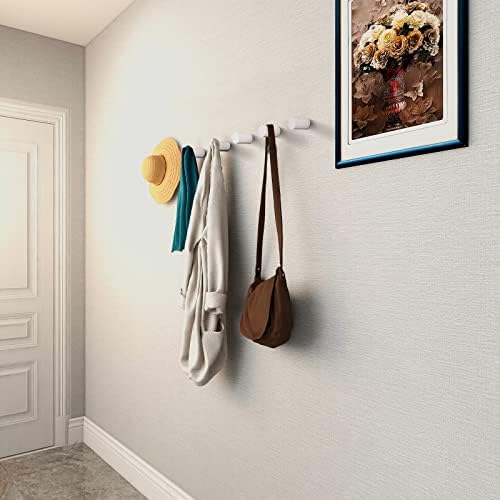 bsdonte 12 Pack Wood Wall Hooks, Modern Decorative Coat Hooks Wall Mounted - Image 2