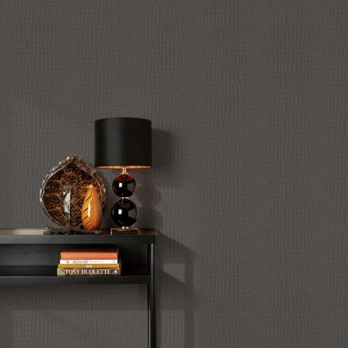 Zeeko Light Coffee Crocodile Peel and Stick Wallpaper 17.3" x 590" - Image 4
