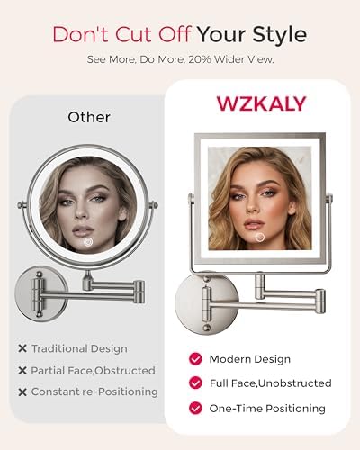 Rechargeable Wall Mounted Makeup Mirror - Image 5
