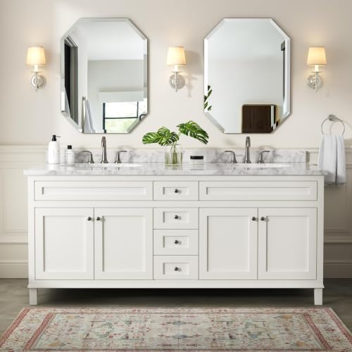 Silver Wall Mirror-Beveled Edge Frameless 24X36inch Rectangle Mirrors - Image 3
