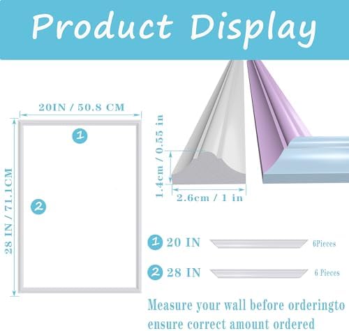 3 Set Panels Peel and Stick Premade Wainscoting Accent Wall Panels - Image 2
