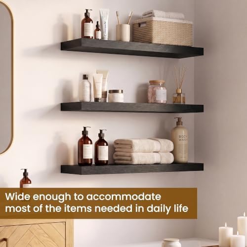 Dreamland 24 Inch Floating Shelves, 6.7" Deep Wall Shelves - Image 4