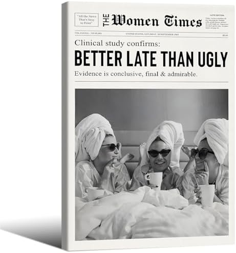 Vintage Black And White Newspaper Wall Art 8x12in Wooden Framed Trendy Better by Unknown