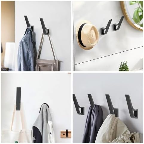 Coat Rack Hooks Wall Mounted Hold 50 lbs, Bath Towel Rope Large Hooks - Image 7