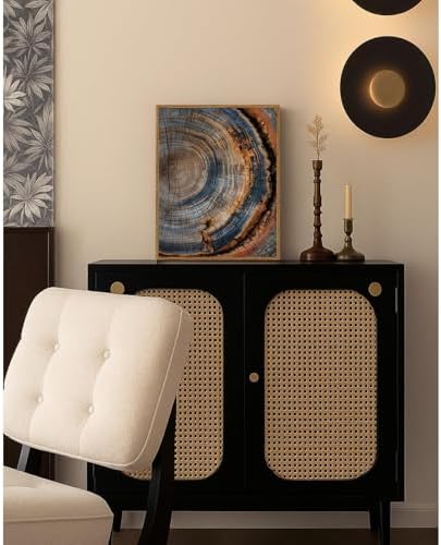 Tree Ring Wall Art Framed, Modern Nature Decor - Image 3