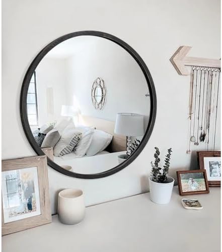 JJUUYOU JJUYOU Black Circle Wall Mirror - Image 7
