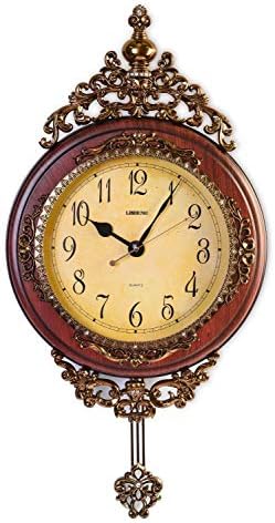 SHISEDECO 29.5" Large Vintage Antique Grandfather Pendulum WallClock by SHISEDECO