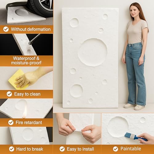Walls of Luxury 3D Faux Stone Wall Panels, Lunar White, Lightweight PU - Image 4