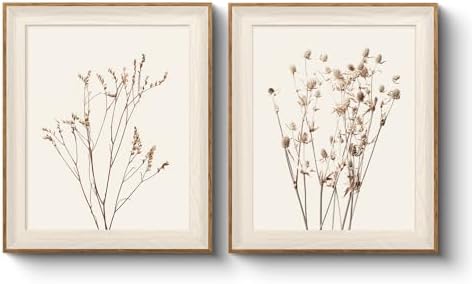 VIYYIEA Framed Dried Botanical Print Wall Art Set - Image 4