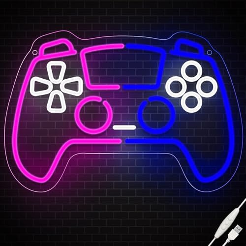 wootfairy LED Lights Wall Decor 15.75 * 10.63in Gamer Controller Neon Sign - Image 2