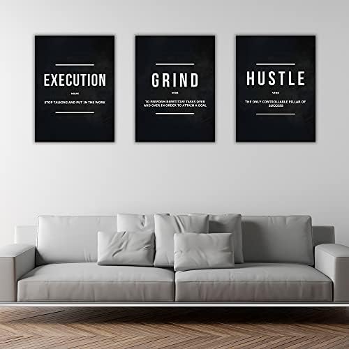 Success Canvas Painting Wall Art Quote Motivational Wall Art Execute Wall Decor - Image 7