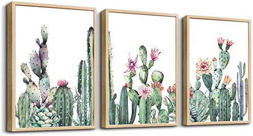 Natural Wood Framed Wall Art For Living Room & Bedroom Decor by TTHYUEWS