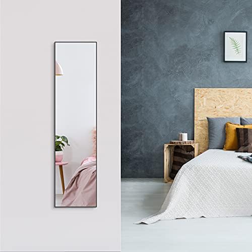 ANYHI 47"x12" Full Length Mirror Over the Door Hang or Wall Mounted - Image 4