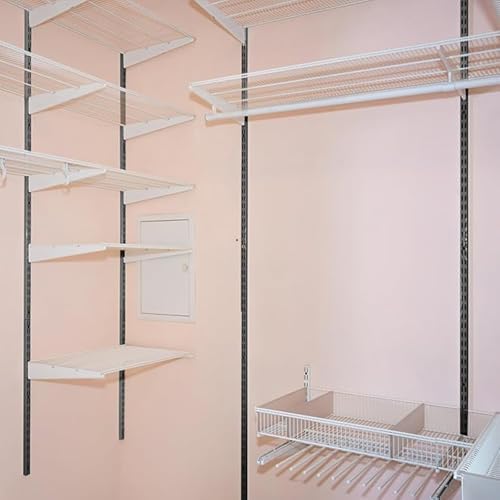 MorningRo 12 Pack 60" Dual Track Shelving Rail, Dual Slot Upright - Image 2