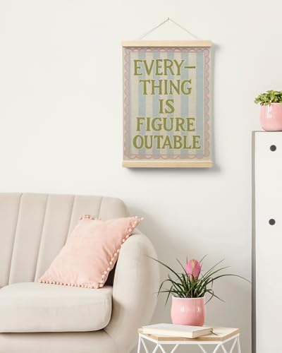 FGFK Everything Is Figureoutable Wall Art Poster Hanger Frame, Motivational - Image 7