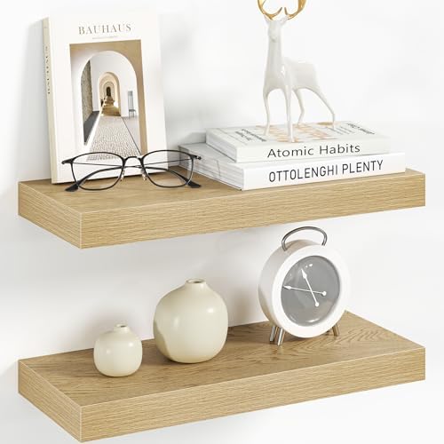 Vivelove 16 Inch Floating Shelves Wall Mounted by VIVELOVE