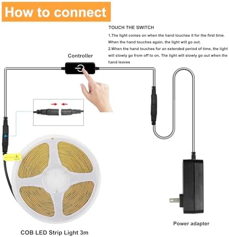 Pandry COB LED Strip Lights, 4000K Natural White - Image 3