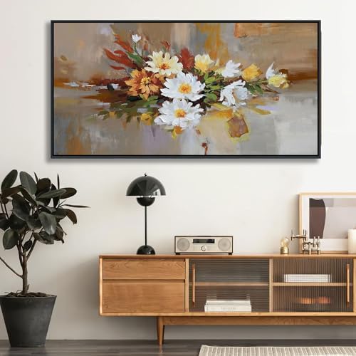 Yellow Floral Wall Art - Image 2