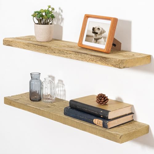Fun Memories 30 Inch Reclaimed Wood Floating Shelves by FunMemories