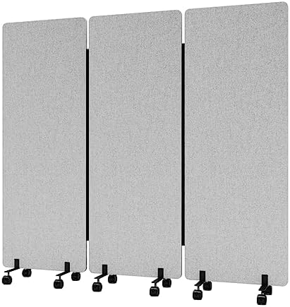 3 Panel Soundproof Room Divider, Portable Acoustic Office Divider by YASRKML