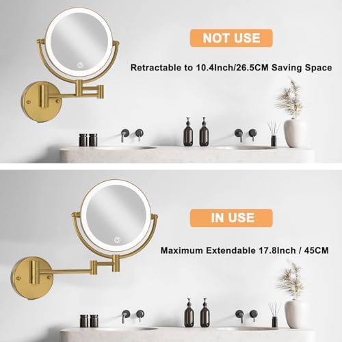 8" Magnifying Makeup Mirror Wall Mounted - Image 6