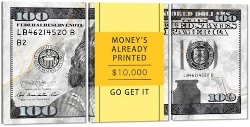 Inspirational Money Wall Art Money at One's Fingertips 100 Dollar Bill Wall Art by YatsenBridge