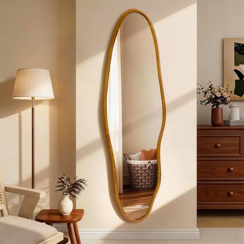 Irregular Full Length Mirror, Modern Aesthetic Full Body Mirror by Unknown