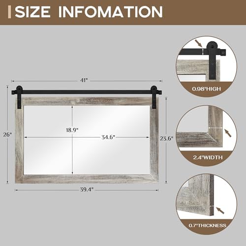 COGOOD Farmhouse Bathroom Mirrors - Image 4