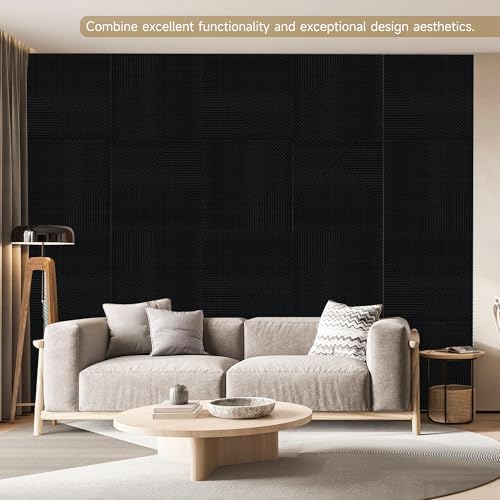 Acoustic Wall Panels, 6 Pack, 23.6"x23.6" Soundproof Panels - Image 6