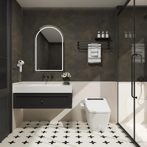JSEVEM 48"×197" Large Size Extra Wide Thick Dark Brown Tan Grey Rusty Concrete - Image 5