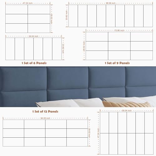IFNOW Wall Mounted Headboard, Peel and Stick Panels - Image 6
