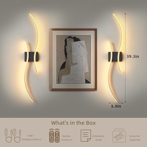 Wireless Wall Sconces Set of Two - Image 7