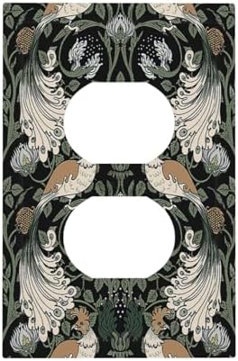 Outlet Covers William Morris Vintage Floral Plants And Birds 1 Gang Duplex by Lightswitchcovers