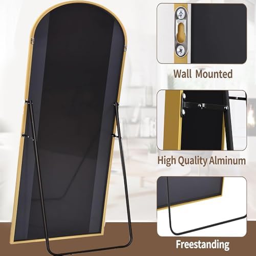 OGCAU Floor Full Length Mirror 81"x41" Large Arched Full Body Mirror - Image 6