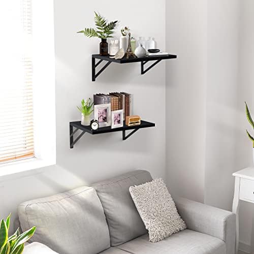Tectocker-DOU 2 Pc Deep Floating Wall Shelves, Heavy Duty - Image 5
