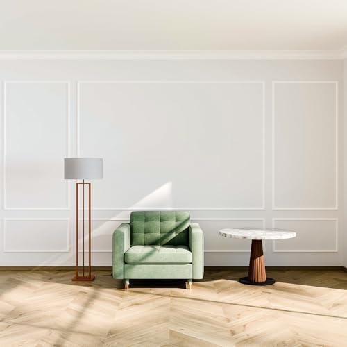 Pangda 3set Peel and Stick Wall Molding Kit 3D Premade, 35x68in+99x68in - Image 6