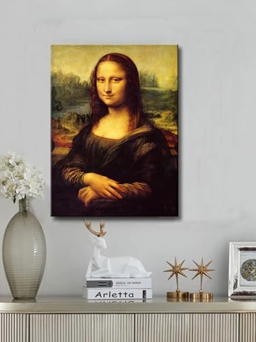 weiyiart Mona Lisa Canvas Art Print Stretched Painting Picture Poster Giclee - Image 5