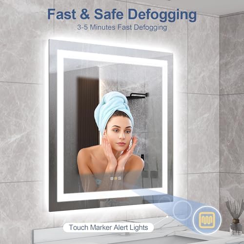 STARLEAD 36"x36" Bluetooth LED Bathroom Mirror - Image 5